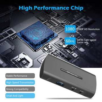 Levoty HD Audio & Video Capture With Loop Card 4K 1080P 60fps HDMI/F + Mic to HDMI/F + Audio + USB - Imported From UK